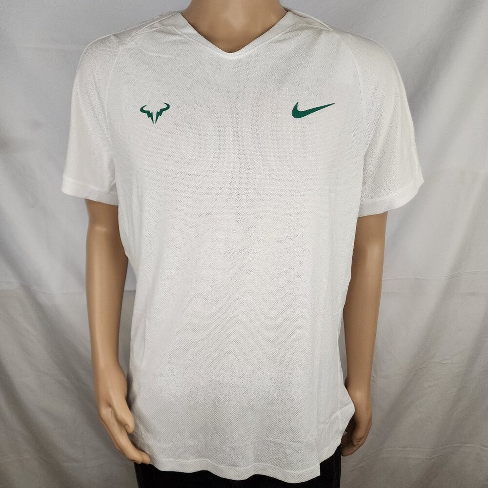 Nike Men’s Rafa Dri-FIT ADV Short-Sleeve Tennis Knit Top Shirt Men XL FD5409-100